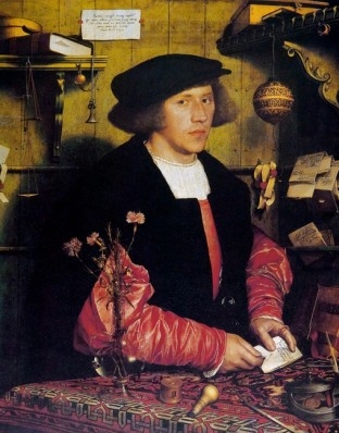 Ганс Гольбейн Младший. «Портрет купца Георга Гизе», 1532 г. Музей Staatliche, Берлин