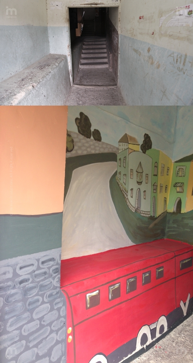 До и после: Подъезд по адресу Унан Аветисяна 52